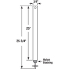 Prime-Line Spiral Balance, FM Series, Non-Tilt, 25 in., 3/8 in., Blue Bearing Single Pack FM 2530